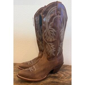 Idyllwind Actin Up Brown Leather Western Cowgirl Boots Pointed Toe Tall Size 8.5